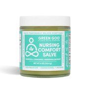 Green Goo All Natural Nursing Comfort Salve for Breastfeeding Cracked and Sore Nipples, 4 Ounce Jar