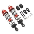 thumbnail image 1 of 2 uds RC amortiguador de coche aleación de aluminio equilibrio unidad alta elasticidad RC amortiguador de impacto delantero para ARRMA 1/7 1/8 rojo, 1 of 12