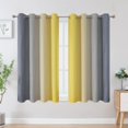 thumbnail image 2 of Cortinas Estelar Textiler Ombre Gris y Amarillo 132x137 cm, 2 of 9