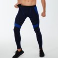 thumbnail image 4 of dzxyzu Men's Compression Pants Leggings Tights with Pockets Sports Baselayer Athletic Tights Pants for Basketball Running Navy, 4 of 10