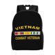 thumbnail image 1 of Mochila ligera para veterano de combate de Vietnam, mochila para portátil, mochila para estudiantes de secundaria, preparatoria y universidad., 1 of 5