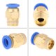 thumbnail image 4 of GLOGLOW Conector rápido de Aire, Conector rápido de Aire de latón Conexiones de Aire Ajuste rápido del diámetro del Hilo. 8 mm para la Industria Ecomeon no, 4 of 6
