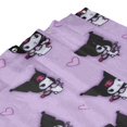 thumbnail image 4 of Cortina de ducha Kuromi con diseño de dibujos animados, cortinas de ducha para baño con 12 ganchos, impermeable, lavable, poliéster, juego de decoración para el baño, 60 x 72 pulgadas, hierro, 4 of 8