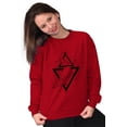 thumbnail image 4 of Triangle Whale Symbolic Spirit Animal Sweatshirt for Men or Women Brisco Brands M, 4 of 6