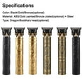 thumbnail image 3 of Professional Hair Clippers Cordless Trimmer for Men Gift Long Lasting Portable Dragon Buddhas Design Hair Removal Hair Clippers Men Hair Clippers Clippers Hair Cutting Barber, 3 of 7