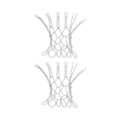 thumbnail image 1 of SHOWERORO Indoor Basketball Net Metal Chain Link Easy Attachment 2 Pcs, 1 of 8