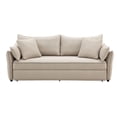 thumbnail image 5 of ACME Irina Fabric Upholstered Sofa with Full Size Sleeper and 4 Pillows in Beige, 5 of 9