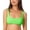 Mint, variant on California Waves Womens Juniors Ribbed Pool Bikini Swim Top