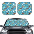 thumbnail image 2 of Fotbe Rooster And Chickens Juego de 2 Piezas de Parasoles para Parabrisas | Bloqueador Solar para Auto | Accesorios Plegables para Protección Solar Interior-Small, 2 of 6