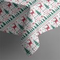 thumbnail image 5 of White Christmas Deer and Tree Pattern Square Tablecloth,Waterproof Square Table Cover,Wipeable Spillproof Washable Table Cover for Home Kitchen Party Decor 42"X42"(107x107cm), 5 of 6