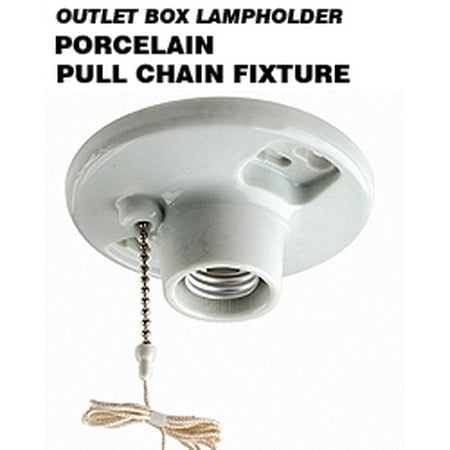 

Leviton 29816-C2 Outlet Box Mount Pull Chain Lampholder w/6 Inch Pigtail Leads