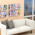 thumbnail image 4 of NIUBEE 2 -Packs Kids Acrylic Floating Bookshelf 36 Inch, Clear Bathroom Wall Floating Shelves, Invisible Wall Bookshelves Ledge Book Shelf, 50% Thicker with Free Screwdriver, 4 of 13