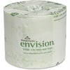 Envision Standard Roll Toilet Paper by GP Pro 1 Ply 4" x 4.05" 1210 Sheets Roll White Chlorine Free, Strong, Absorbent, Eco Friendly for Bathroom, Educational Facilities 1210 80 Carton.