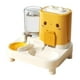 thumbnail image 1 of Comedero automático para gatos y dispensador de agua. Comida para mascotas. Amarillo, 1 of 9