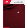 thumbnail image 2 of Sudadera con capucha New Balance de forro polar de algodón suave para niños, color rojo 4Y, 2 of 6