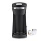 thumbnail image 1 of Elite Gourmet EHC208RS Cafetera compacta de una sola reserva personal, compatible con K-Cups y molidos, filtro reutilizable, 16 onzas, negro Elite Gourmet NA, 1 of 7