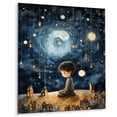 thumbnail image 2 of Designart "Haven of Childhood Memories in Blue IV" Fantasy Canvas Wall Art - Kids Blue Children's Art Living Room Canvas Art, 2 of 6