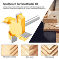 thumbnail image 4 of 8mm Shank Spoilboard Surfacing Router Bit, Router Bit, 4 Flute Face Mill, Milling Router Bit, Router Bit,1 * Router Bit,Yellow, 4 of 8
