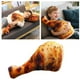 thumbnail image 3 of Simulación de pollo real de almohada Piernas de pollo a la parrilla de pescado Cojín de juguete Muñeca Muñeca, 3 of 8