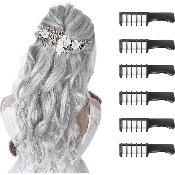 Hair Chalk for Kids Girls, Temporary Bright Hair Color Dye for Kids Gifts for Girls Age 6 7 8-12+Colour Hairspray for Birthday Children's Day Halloween Christmas Party Cosplay DIY(White)