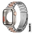 thumbnail image 1 of Correa Para Apple Watch, Acero Inoxidable con Funda Ultra, Compatible con 40/41/42/44/45/46mm, 1 of 5