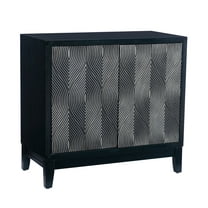 Powell Crocker 2-Door Accent Cabinet, Graphite