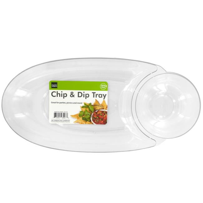 Bulk Buys OS17824 Large Chip & Dip Tray 24 Piece