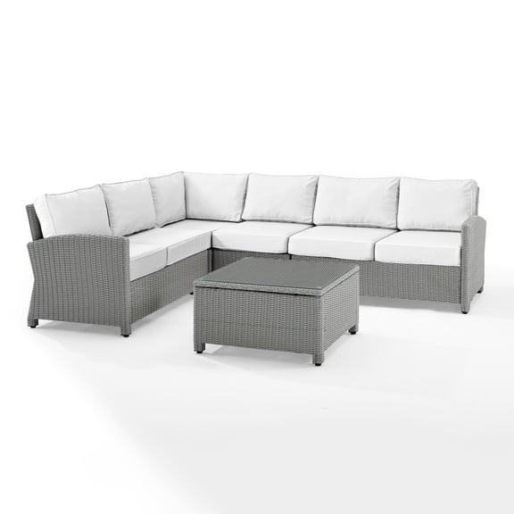 Crosley Furniture Bradenton 5Pc Outdoor Sectional Set - Sunbrella