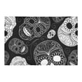 thumbnail image 2 of MKHERT Black and White Skulls Doormat Rug Home Decor Floor Mat Bath Mat 23.6x15.7 inch, 2 of 3