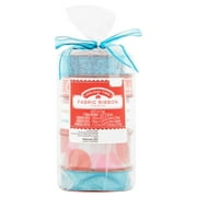 Holiday Time Pack of Fabric Ribbon, 5 count, Includes Glitter Ribbon, Festive Print Ribbon, Blue Ribbon, Striped Ribbon and Circle Pattern Ribbon