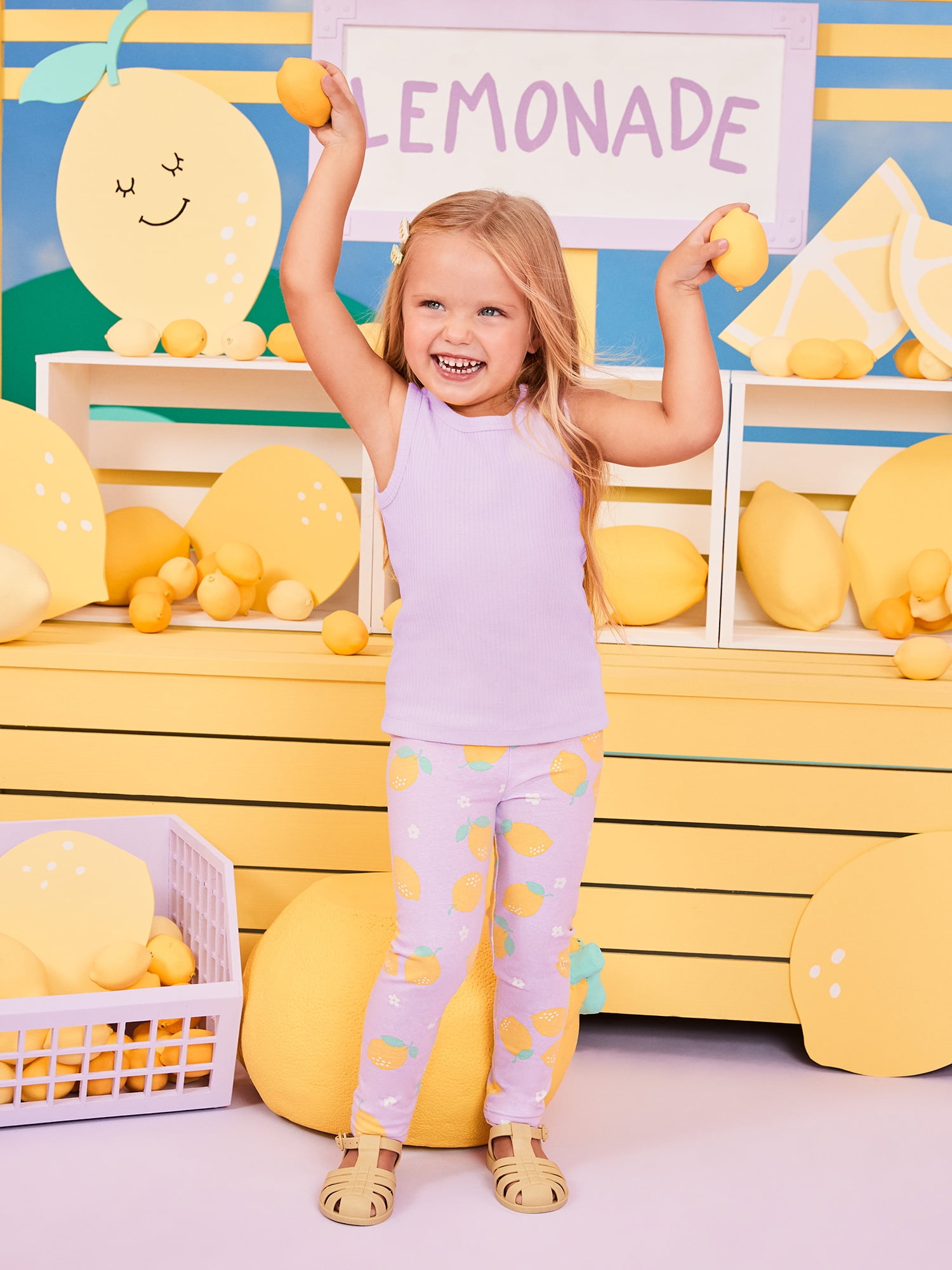 Garanimals Newborn, Baby & Toddler Girl Cotton Solid Tank Tops, 4‑Pack, Sizes 0-6T