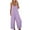Pink, variant on gakvbuo Jumpsuits For Women Summmer Dressy Wedding Loose Sleeveless Jumpsuits Adjustable Spaghetti Strap Stretchy Long Pant Romper Jumpsuit With Pockets