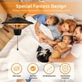 thumbnail image 4 of 1500W Patio Hanging Heater, Ceiling Mounted Patio Outdoor Heater for Balcony, Courtyard,with Overheat Protection, 4 of 11