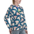 thumbnail image 6 of Kdxio Cute Salamander Print Womens Oversized Hoodies Sweatshirts Hooded Pullover Tops Sweaters Casual-Large, 6 of 7