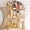 Amber Gold, variant on 3-Tier Makeup Organizer with Makeup Brush Holder, for Corner Bathroom Organizer Countertop Bathroom Dresser- Green