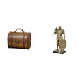 thumbnail image 1 of Organizador de joyas vintage de madera con figura de caballero, escultura abstracta de resina, adorno de arte nórdico para escritorio, armario, mesa d, 1 of 8