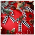 thumbnail image 6 of Large Christmas Tree Finisher Bow Diy Velvet Fabric Edge Binding Ribbon Ornament, 6 of 8