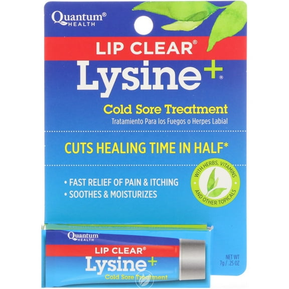 Lip Clear Lysine   Cold Sore Treatment .25oz, Pack of 2
