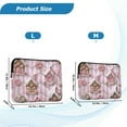 thumbnail image 4 of FORMRS 13-13.3 inch Laptop Sleeve Case Soft Carrying Quilted Computer Bag Cover, Pink Gingerbread Houses, 4 of 7