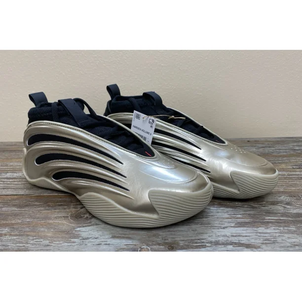 Adi-das Harden Volume 9 Cyber Metallic Basketball Shoes JR2506 Men's Size 7.5