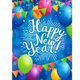 thumbnail image 2 of Cuadros Decorativos Feliz Año Nuevo Globos Cuadro de diamantes Arte de resina Pintura de diamantes de imitación redonda completa Tmvgtek embutido en tela, 2 of 9