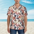 thumbnail image 4 of Daiia Starfish Shell Hawaiian Shirt for Men Gentle Cotton Regular Short Sleeve Casual-3X-Large, 4 of 9
