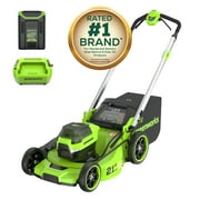 Greenworks 60V 21 Push Lawn Mower + (1) 5.0 Ah Battery & Charger 2546502