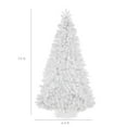 thumbnail image 2 of Best Choice Products Artificial Christmas Tree, 7.5ft Premium Unlit Spruce Design, Dense Branches  White Spruce, 2 of 7
