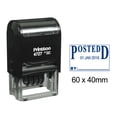 thumbnail image 1 of Printtoo Dater Stamp Self Inking With Posted By Text Date Rubber Stamp Office Stationery-Blue, 1 of 1