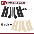 thumbnail image 4 of Unique Bargains 8 Pcs Door Pillar Window Trim for Ford Everest 2023-2024 Front Rear Left Right Anti Scratch Sticker Pillar Posts Door Outer Exterior Cover Black, 4 of 8