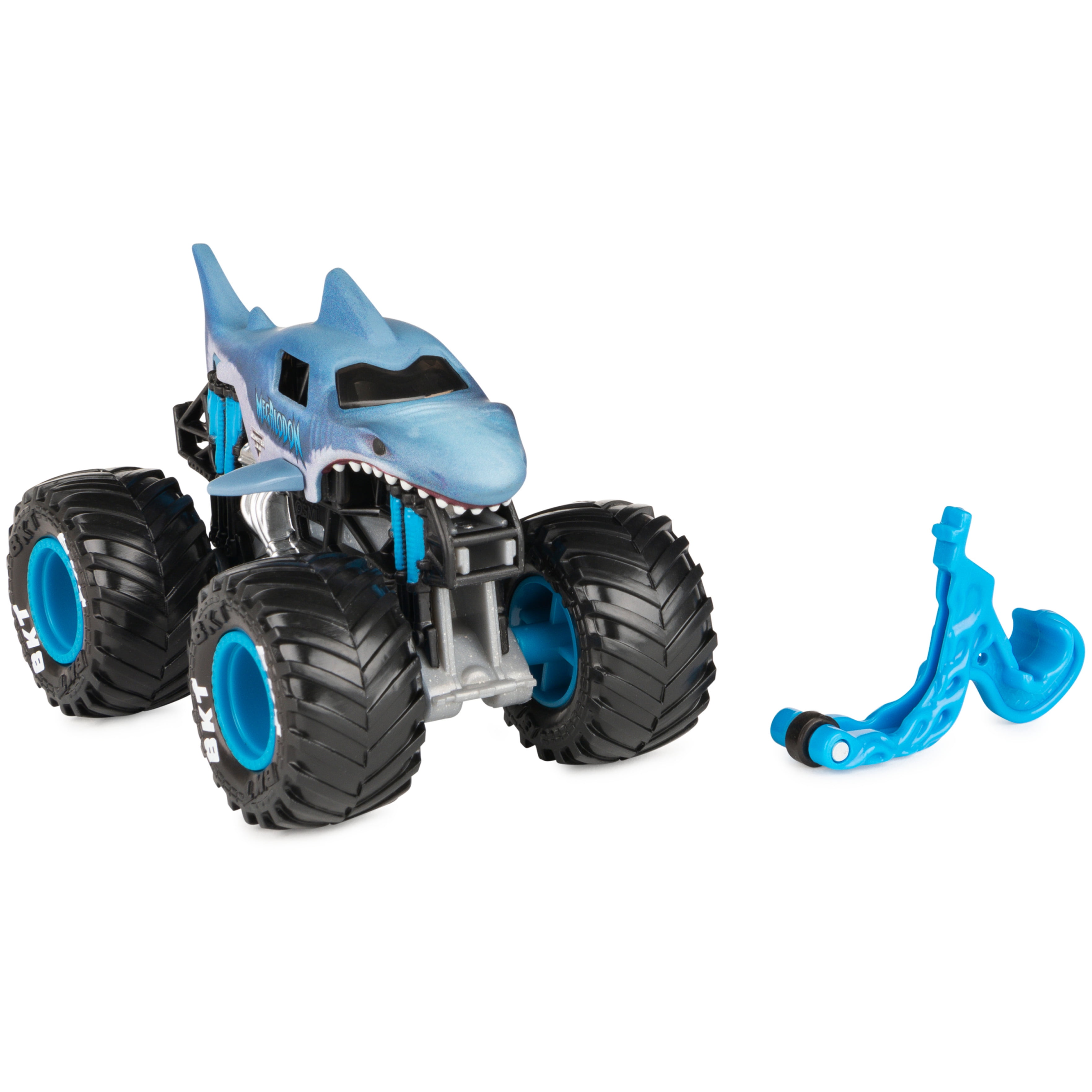  Monster Jam 2021 Target Exclusive Breaking World Records Series  1:64 Scale Diecast Monster Truck with Flag: Megalodon : Toys & Games