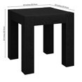 thumbnail image 3 of Henn&Hart 22" Black Grain MDF Side Table, 3 of 8