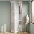 thumbnail image 2 of LuminaMatte™ 36" X 96" 3-Lite Glass Door Solid Manufactured Wood Bi-Fold Door With Installation Hardware Kit, 2 of 8