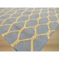thumbnail image 4 of EORC VC1001BL 5 x 8 Pi. Moderne Bleu Touffeté Tapis de Chaîne de Laine, 4 of 6